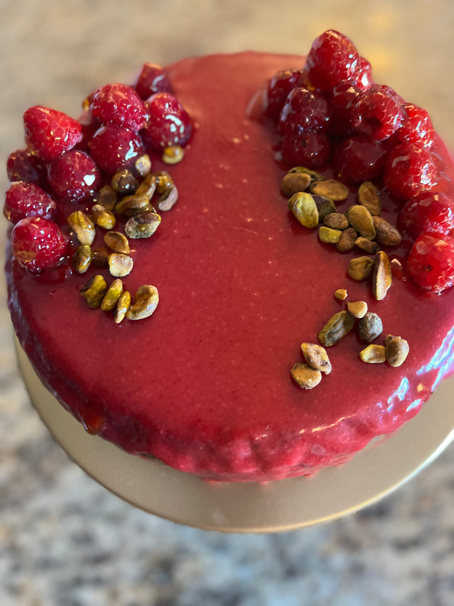 Raspberry Pistachio Cake | Gluten-Free Gourmet Delight